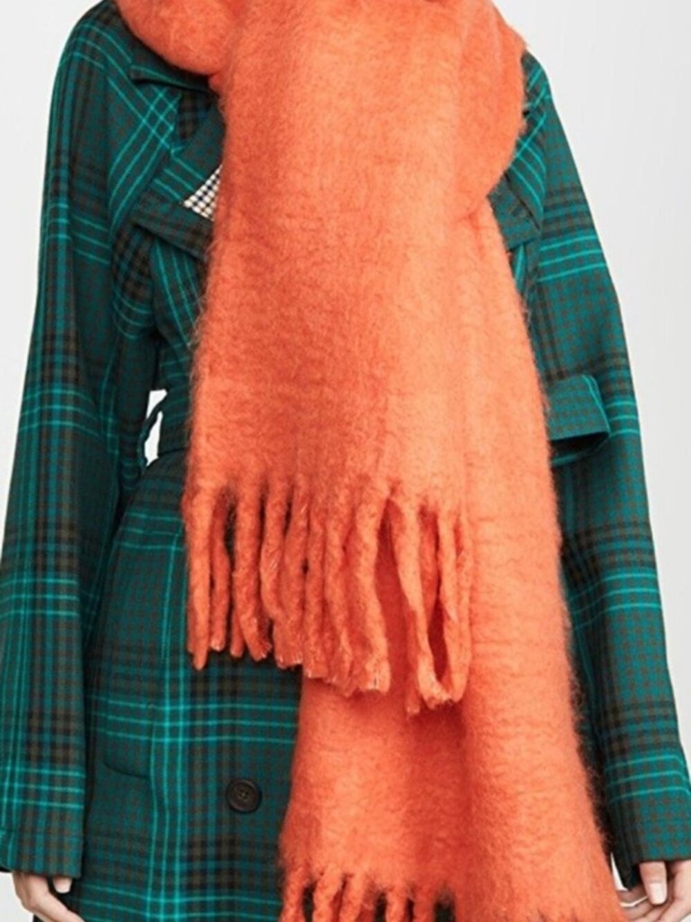 Rebecca Minkoff Woven Blanket Scarf Soft Pink